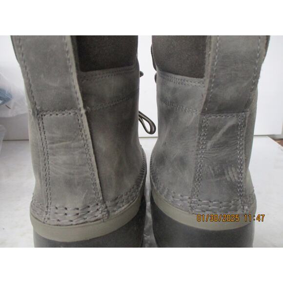 USED Sperry Men\'s Cheyanne Lace Rain Boot ,Grey/black/gum-Size 10 main image 9
